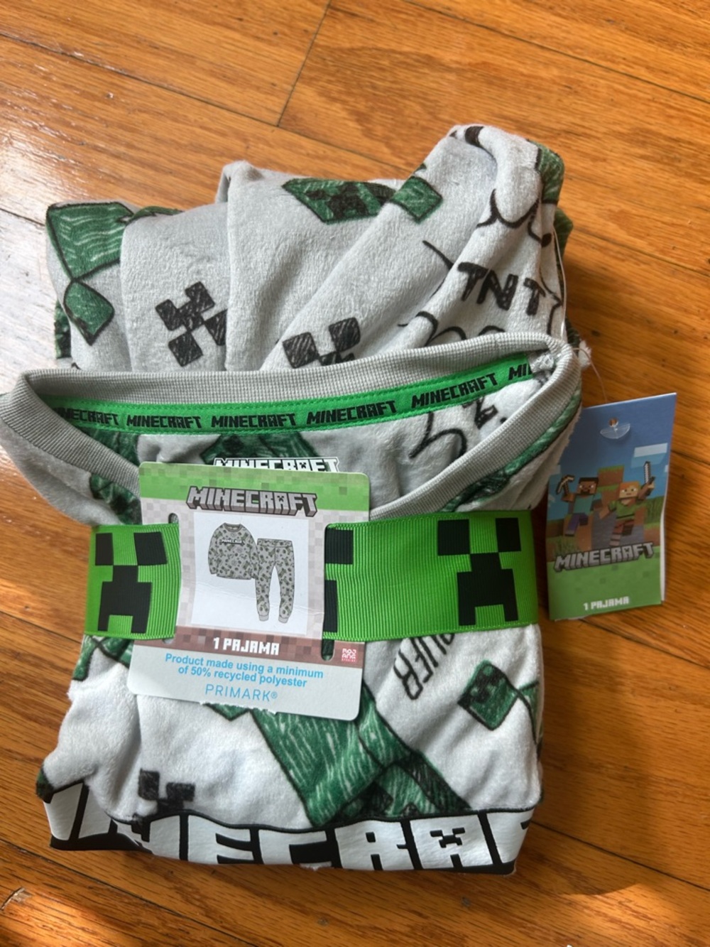 NWT Licensed Minecraft boys 2pcs Pajama Set size 9/10 yrs
